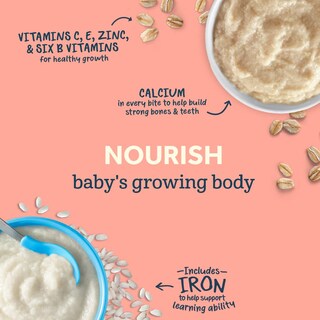 Foto 3 | Harina De Avena Para Bebés Gerber Lil' Bits, Plátano Y Fresa, 240 Ml X 6 - Venta Internacional.
