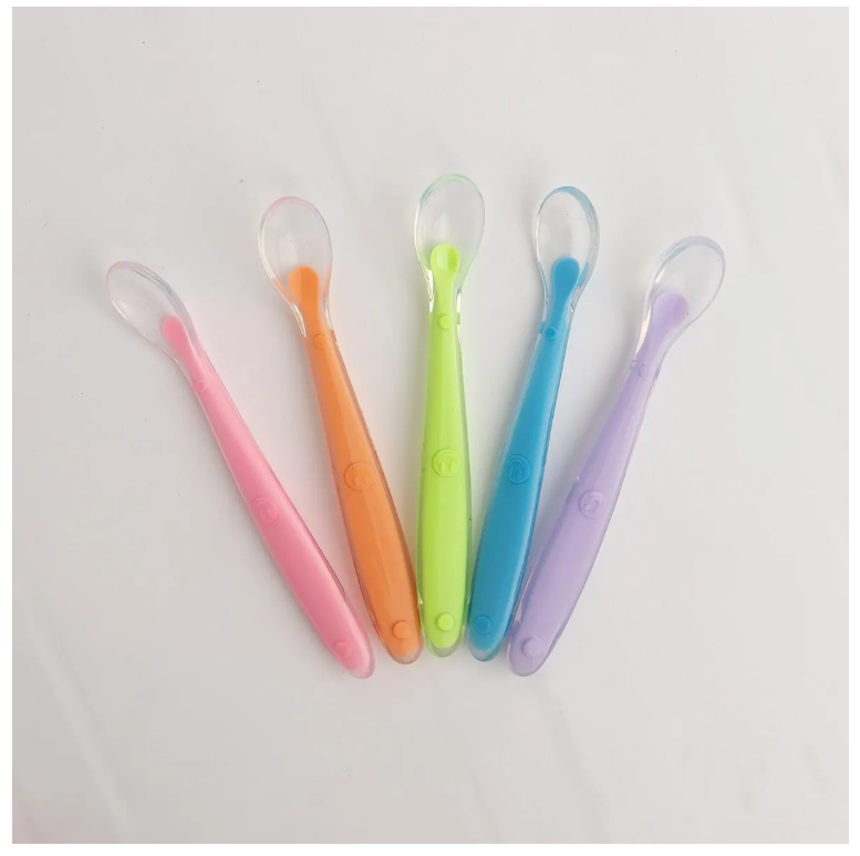 Cucharas de Silicona Xtellar para Bebé 5 Piezas