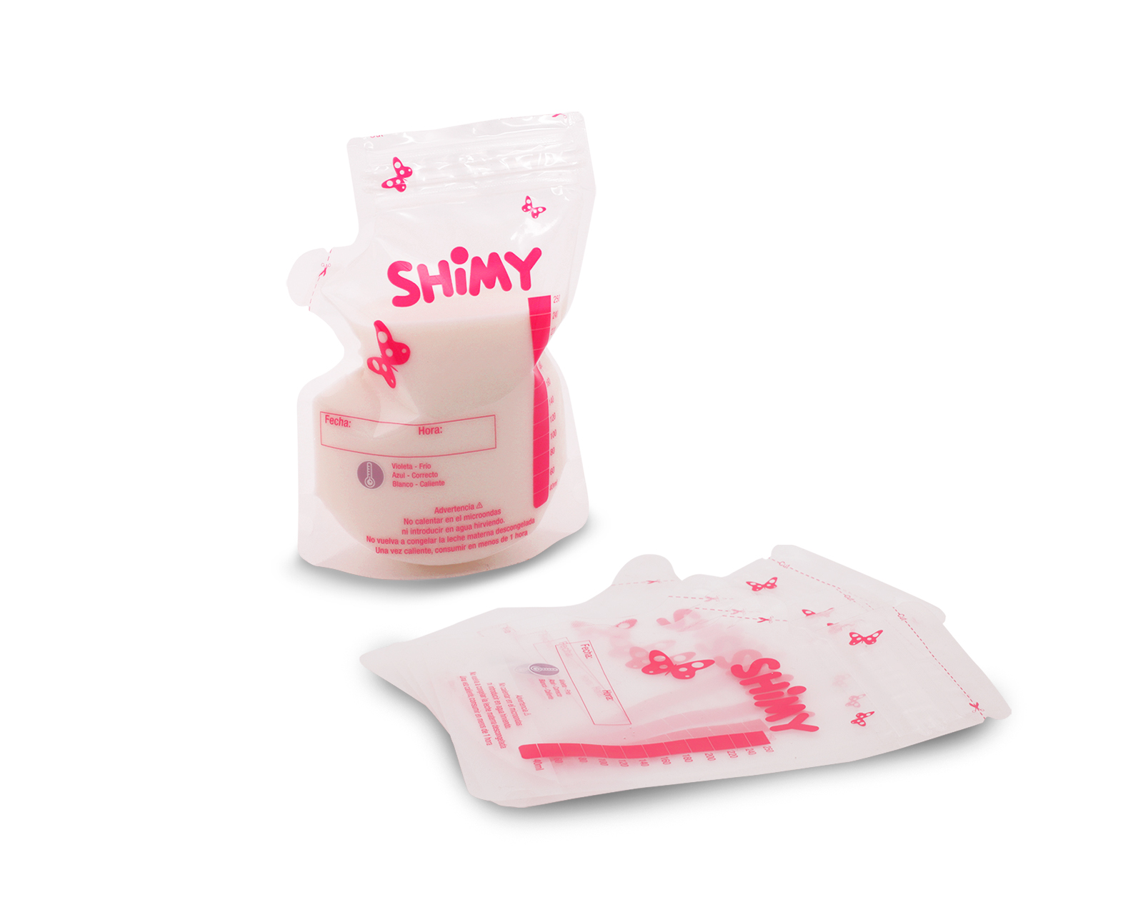 Foto 3 | Bolsas Para Leche Materna 100 Piezas Con Termómetro Estériles Shimy Transparentes 83264