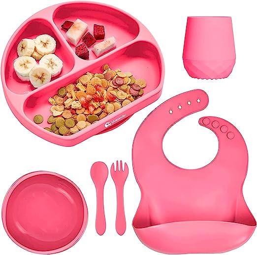 Set de Alimentación Bluelander de Silicon 6 Piezas color Rosa