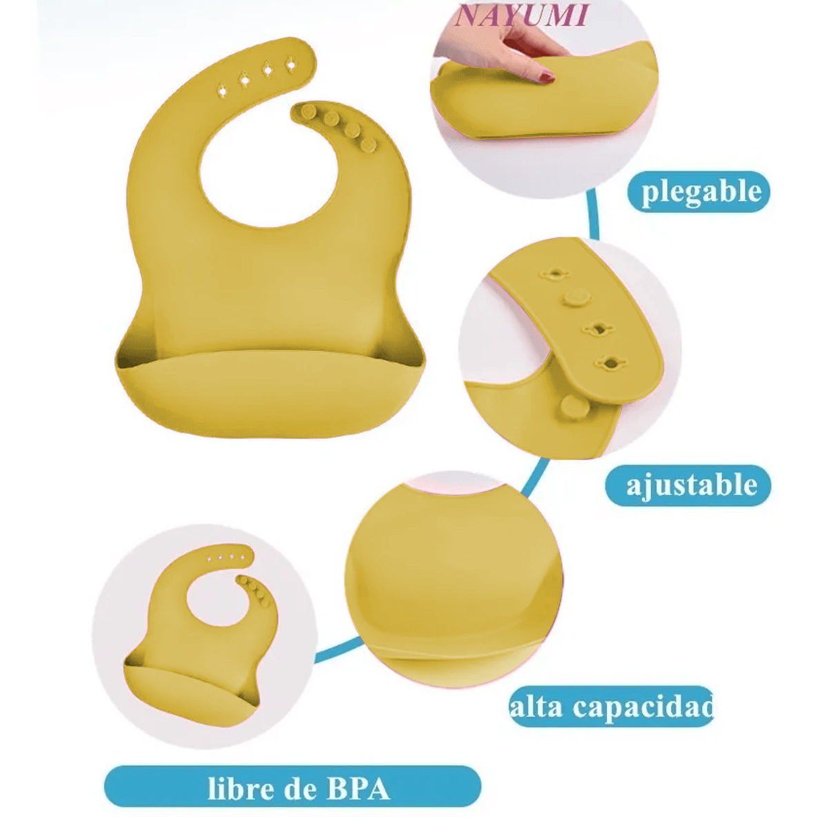 Foto 7 | Set HAPPY LIFE de Comida Bebé BPA Free Babero Plato Cubiertos y Vaso Entrenador 5 Piezas