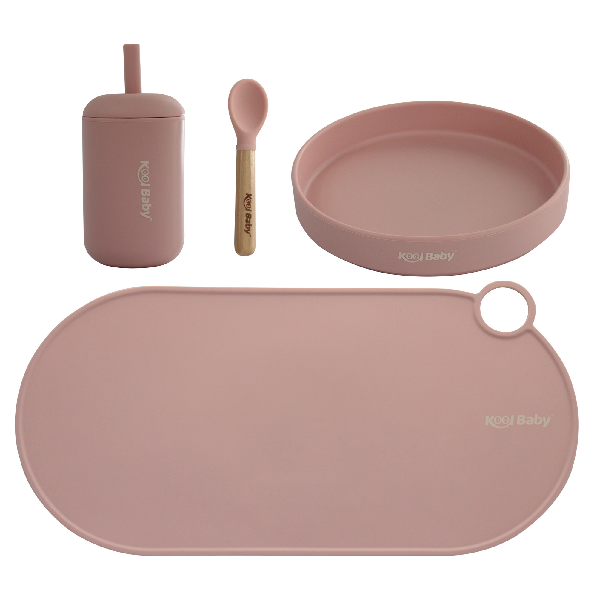 Set de Alimentación Kool Baby color Rosa