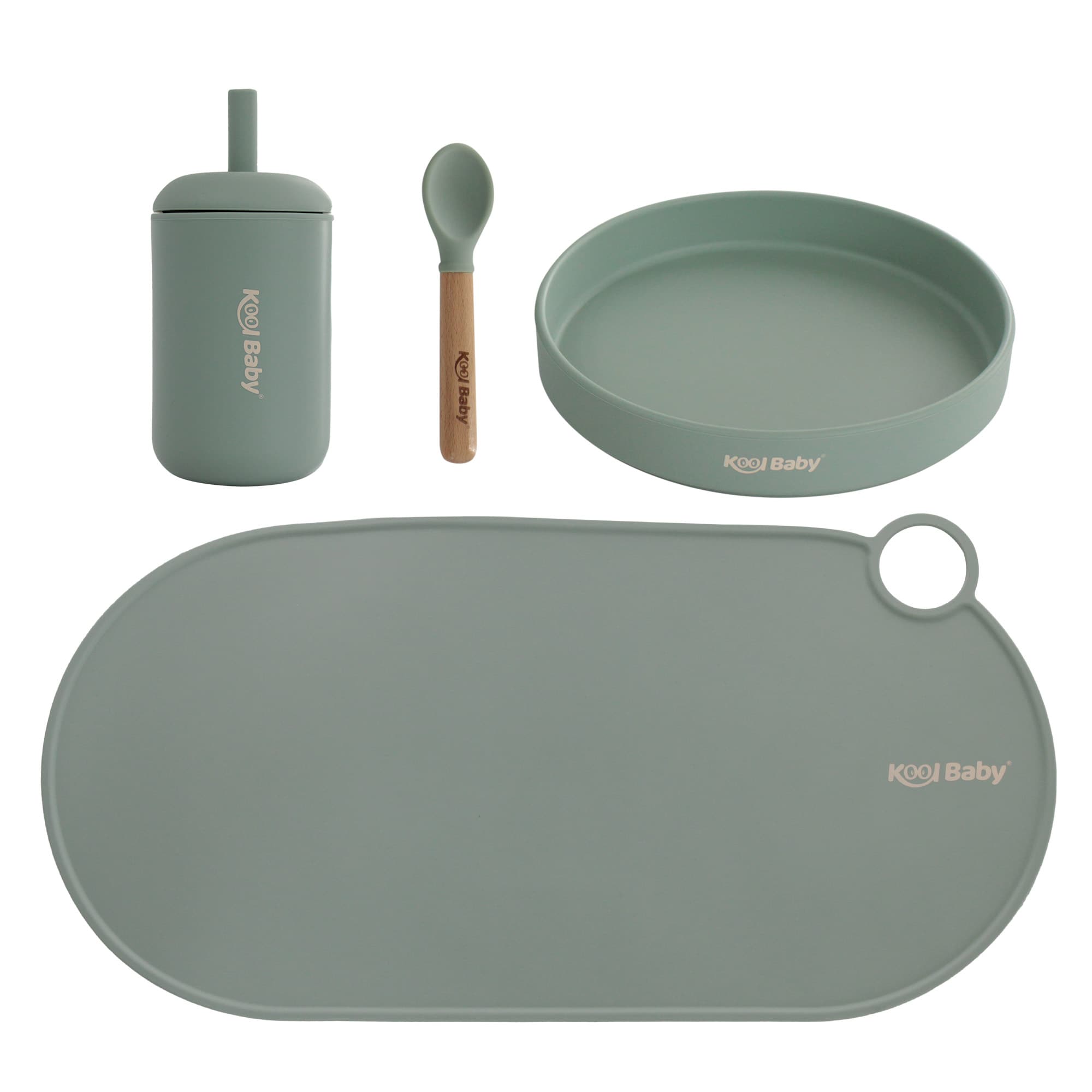 Set de Alimentación Kool Baby SC2-KB-VC color Verde $298