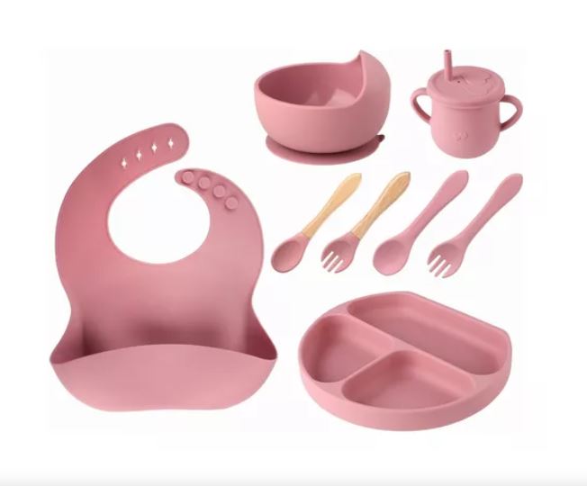 Set de Alimentación Wünd Rosa 8 Piezas