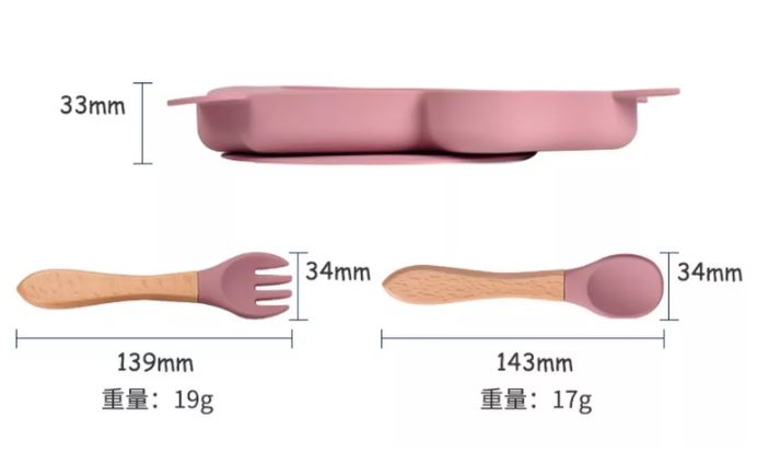 Foto 4 pulgar | Set de Alimentación Wünd Rosa para Bebé