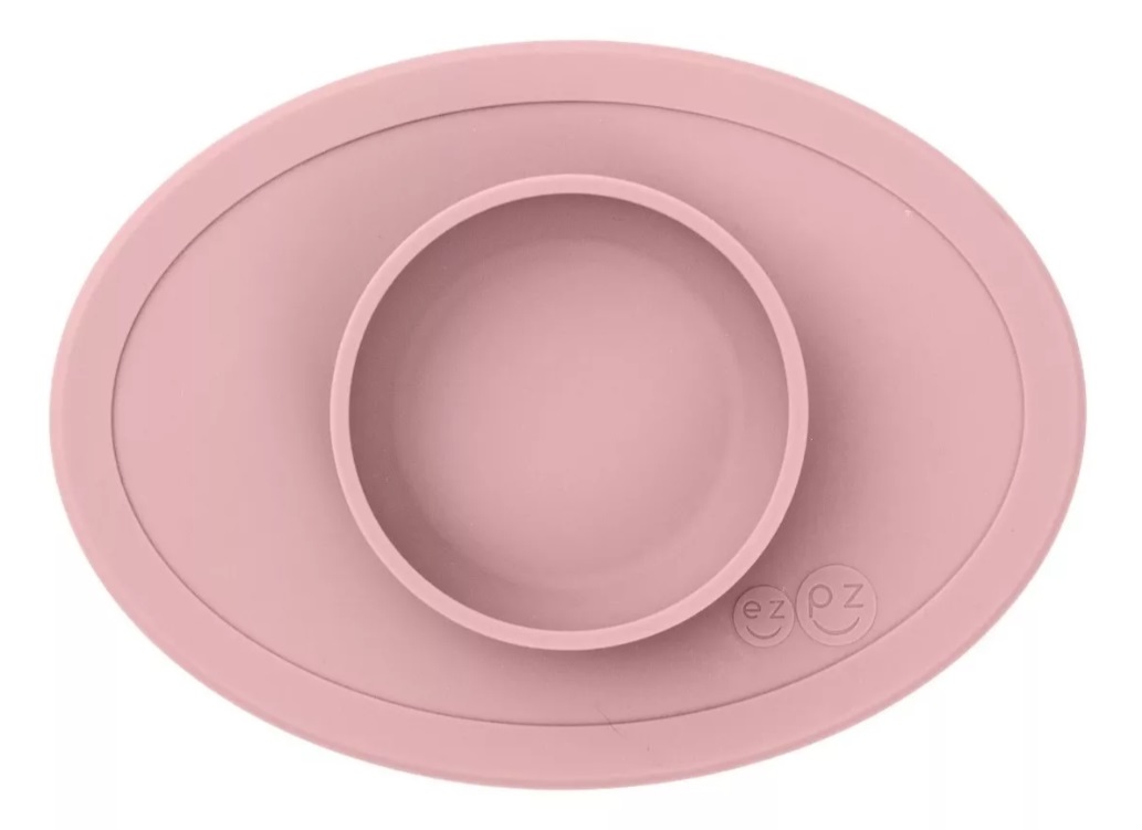 Plato Para Bebé Autoadherible De Silicón Ezpz Tiny Bowl Rosa Nordico