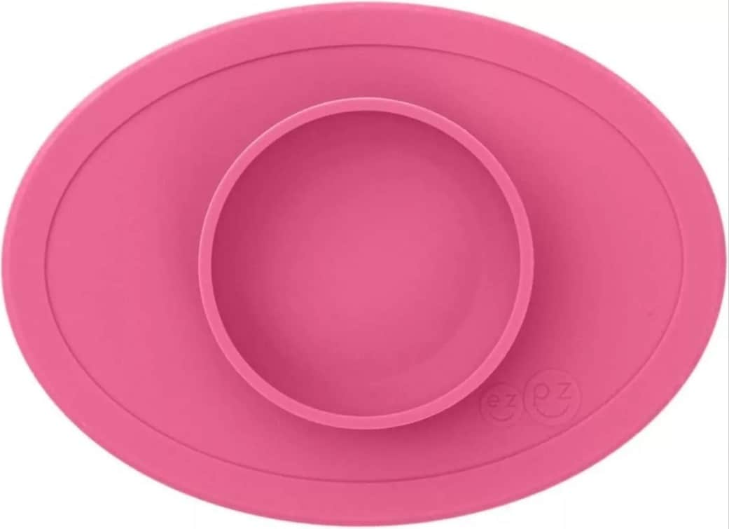 Plato Para Bebé Autoadherible De Silicón Ezpz Tiny Bowl Rosa 