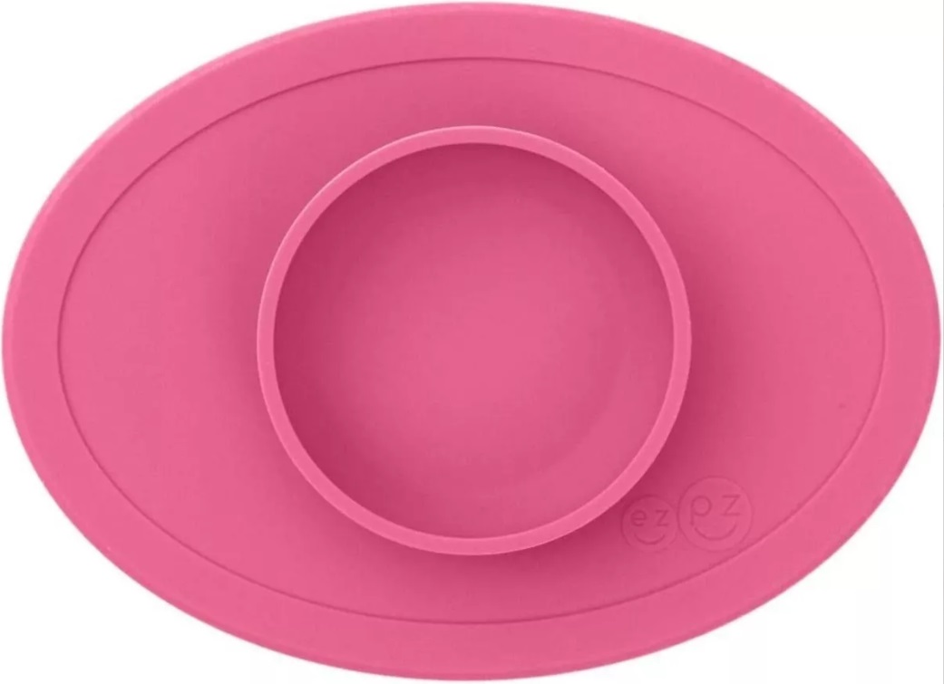 Foto 1 | Plato Para Bebé Autoadherible De Silicón Ezpz Tiny Bowl Rosa