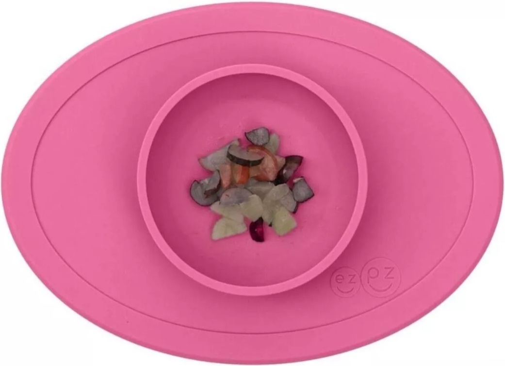 Foto 2 | Plato Para Bebé Autoadherible De Silicón Ezpz Tiny Bowl Rosa