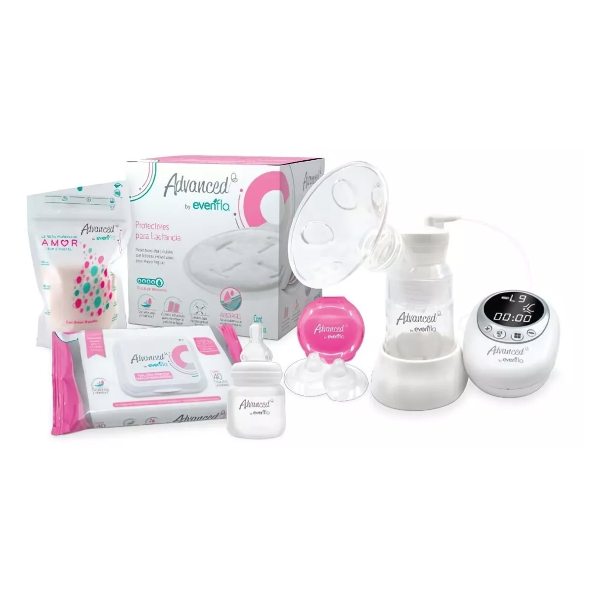 Set De Lactancia Con Extractor Eléctrico Advanced Evenflo