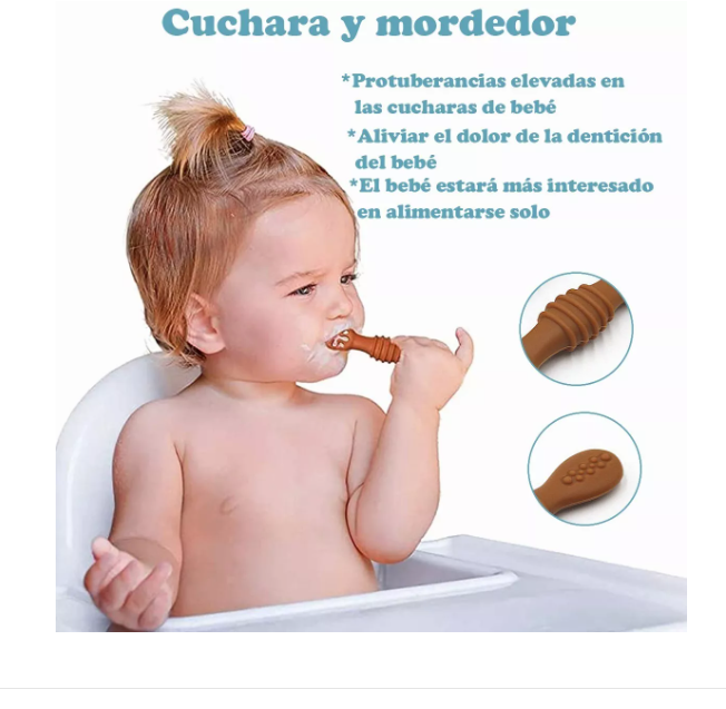 Foto 4 pulgar | Juego de Cucharas Wünd Multicolor para Bebé 6 Pack Etapas 1 y 2