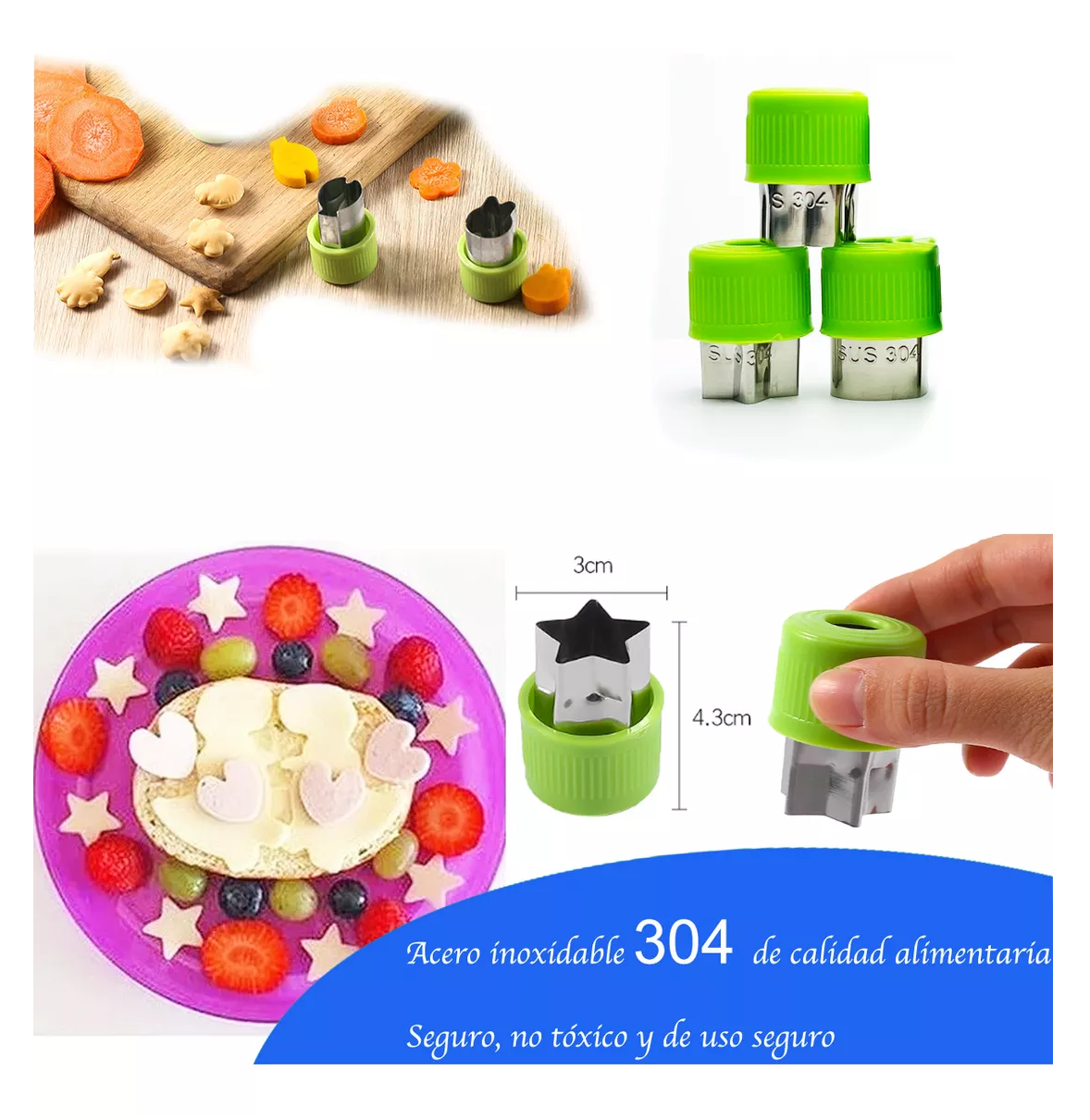 Foto 5 pulgar | Juego De Cubiertos Alimentación Platos De Silicona Para Bebé Azul Claro