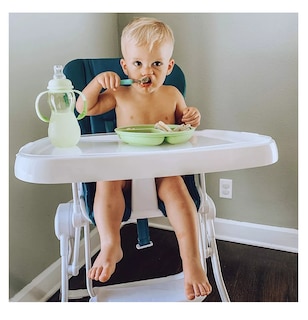 Foto 4 | Juego De 3 Platos De Silicona Para Niños Con Ventosa U Chef Color Beige/verde/rosa