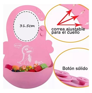 Foto 4 | Juego de Platos de Silicona Antideslizante Lab.G 8 Piezas Rosa