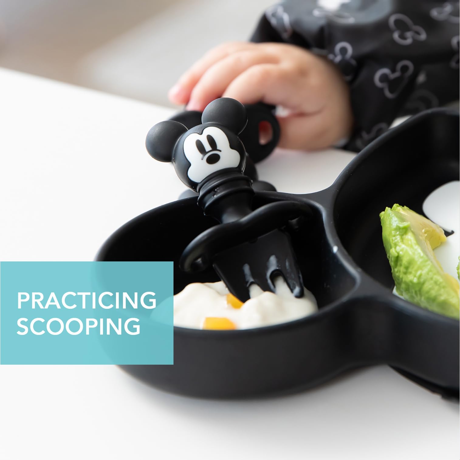Foto 4 pulgar | Juego De Utensilios Para Masticar Bumkins Disney Baby Mickey Mouse, 6 M+ - Venta Internacional.