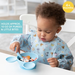 Foto 2 | Set de Alimentación Bumkins Disney Baby Bowl con Ventosa y Cuchara Mickey - Venta Internacional