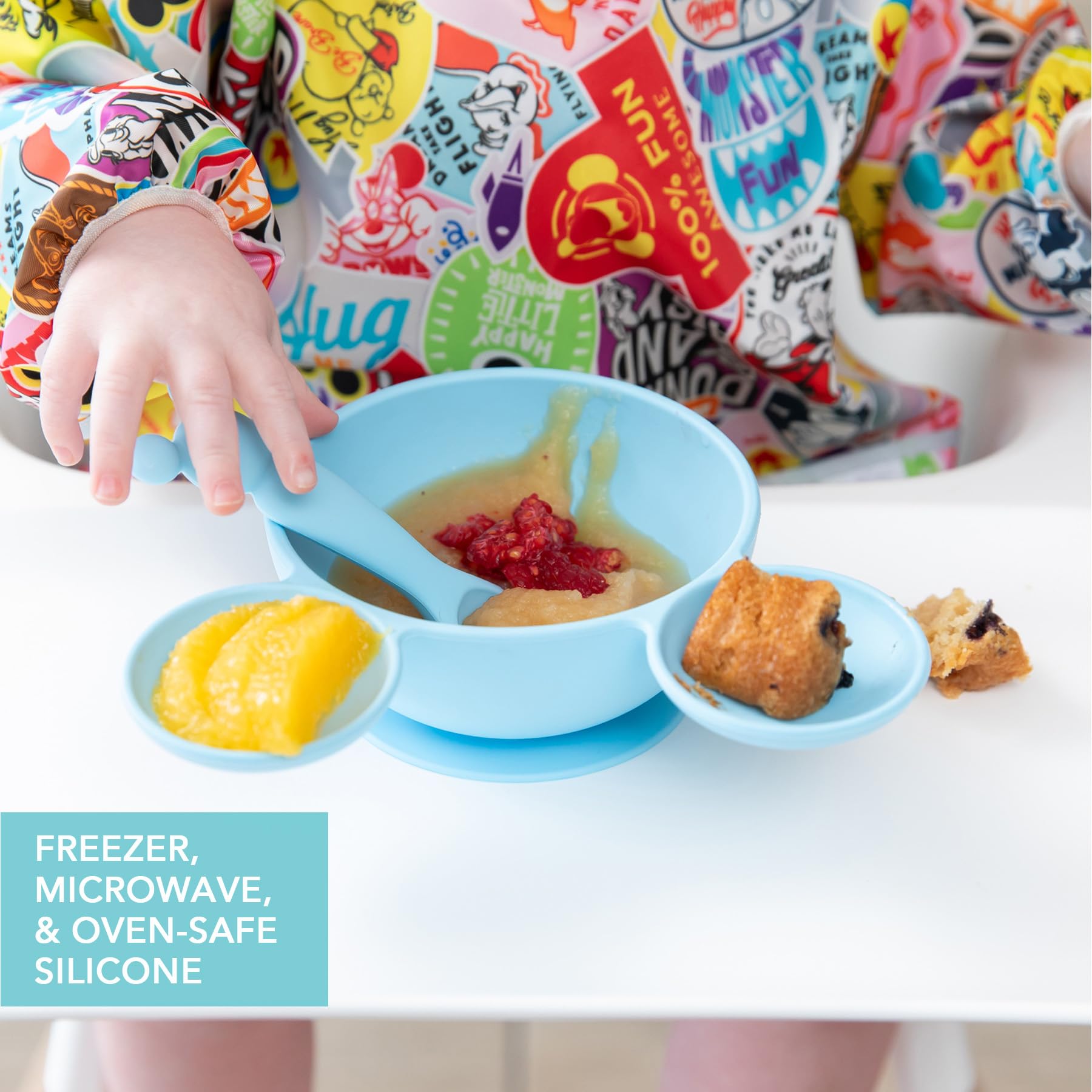 Foto 5 pulgar | Set de Alimentación Bumkins Disney Baby Bowl con Ventosa y Cuchara Mickey -  Venta Internacional