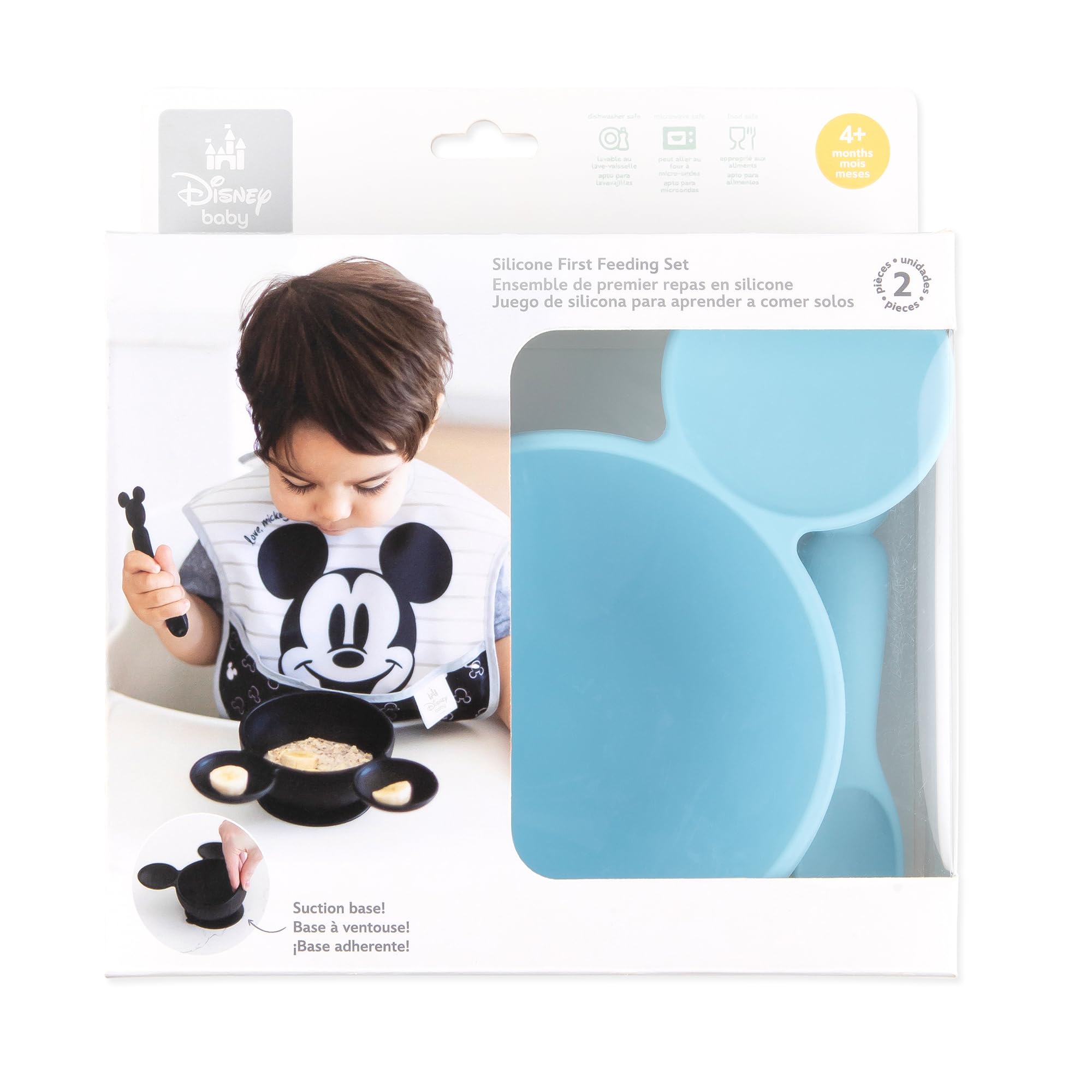 Foto 6 | Set de Alimentación Bumkins Disney Baby Bowl con Ventosa y Cuchara Mickey -  Venta Internacional