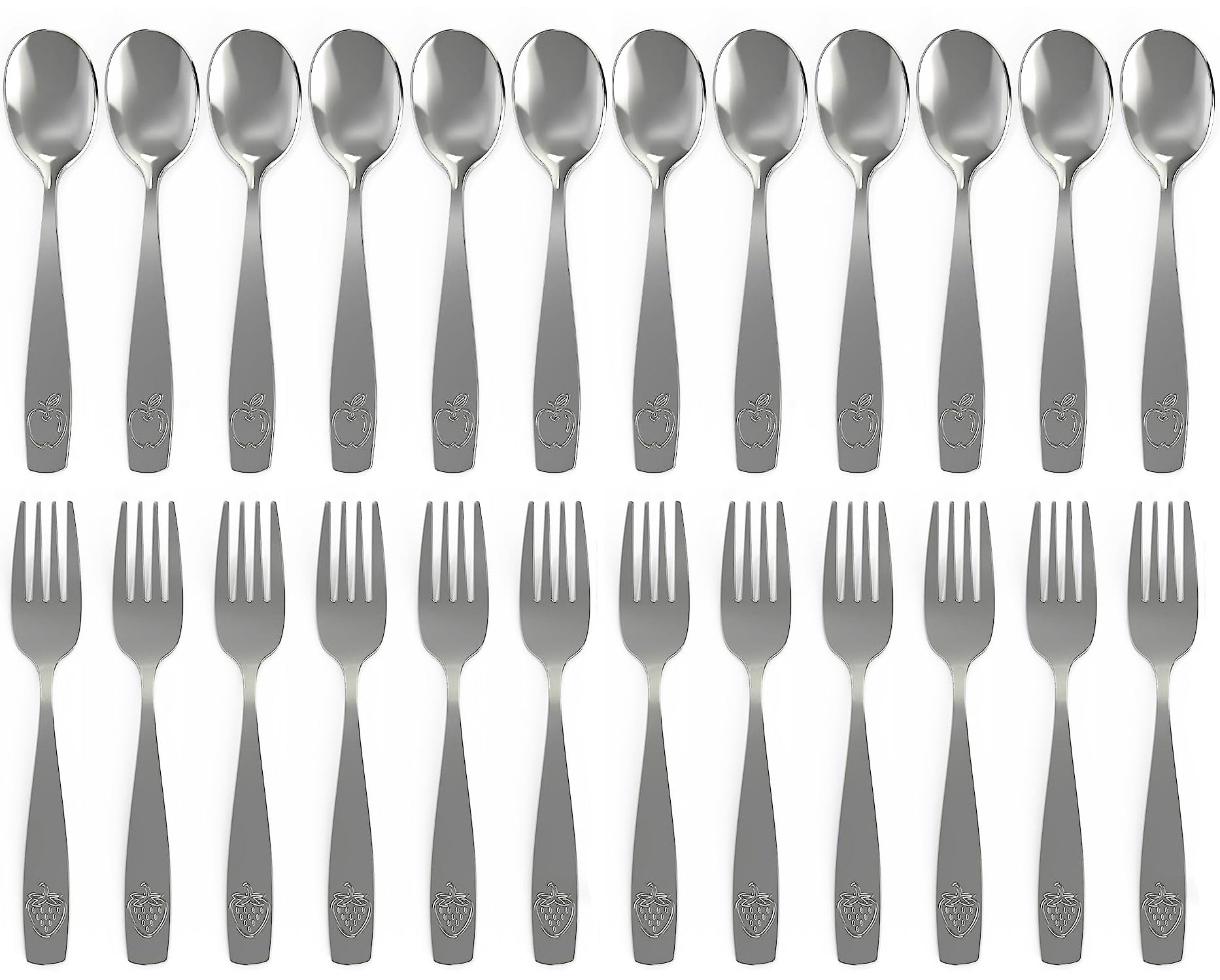 Foto 2 pulgar | Juego De Utensilios Para Niños Chillout Life De Acero Inoxidable, 24 Piezas - Venta Internacional.