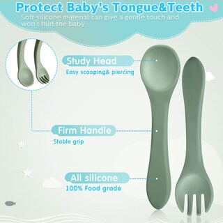 Foto 4 | Set de Alimentación para Bebés Nuenen Tenedores y Cucharas 6 Piezas - Venta Internacional