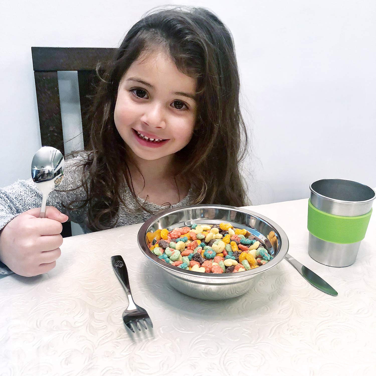 Foto 7 | Juego De Utensilios Chillout Life De Acero Inoxidable Para Niños, 12 Piezas - Venta Internacional.