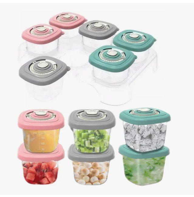 Foto 2 pulgar | 6 Xtellar Contenedor De Alimentos Para Bebes Platos Para Bebe