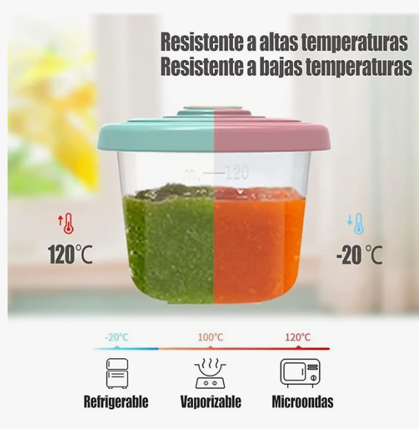 Foto 3 pulgar | 6 Xtellar Contenedor De Alimentos Para Bebes Platos Para Bebe