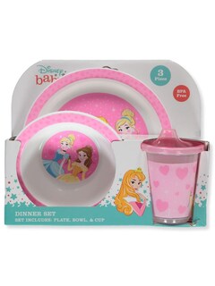 Foto 1 | Set de Vajilla Disney Princess 3 Piezas - Venta Internacional