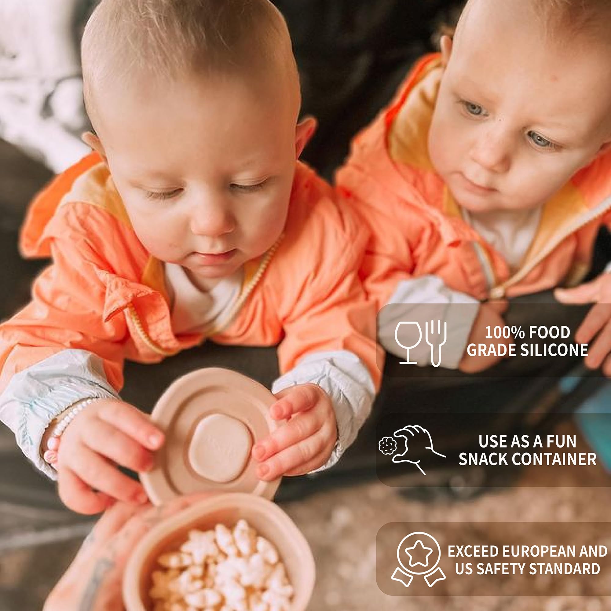 Foto 4 pulgar | Contenedores De Comida Para Bebés Moonkie De Silicona De 120 Ml Con Tapas Herméticas - Venta Internacional.