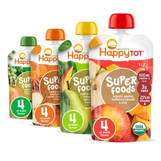 Foto 1 | Bolsitas De Comida Para Bebés Happytot Stage 4, Sin Gluten, Veganas, 125 Ml X 16 - Venta Internacional.