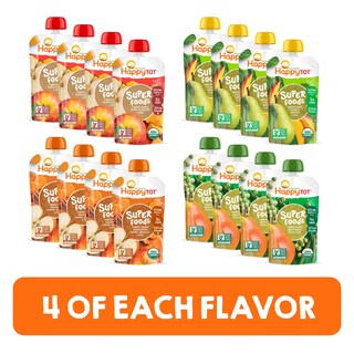 Foto 2 | Bolsitas De Comida Para Bebés Happytot Stage 4, Sin Gluten, Veganas, 125 Ml X 16 - Venta Internacional.