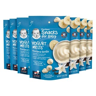 Foto 1 | Baby Snacks Gerber Yogurt Melts, Plátano Y Vainilla, 28 G (paquete De 7) - Venta Internacional.