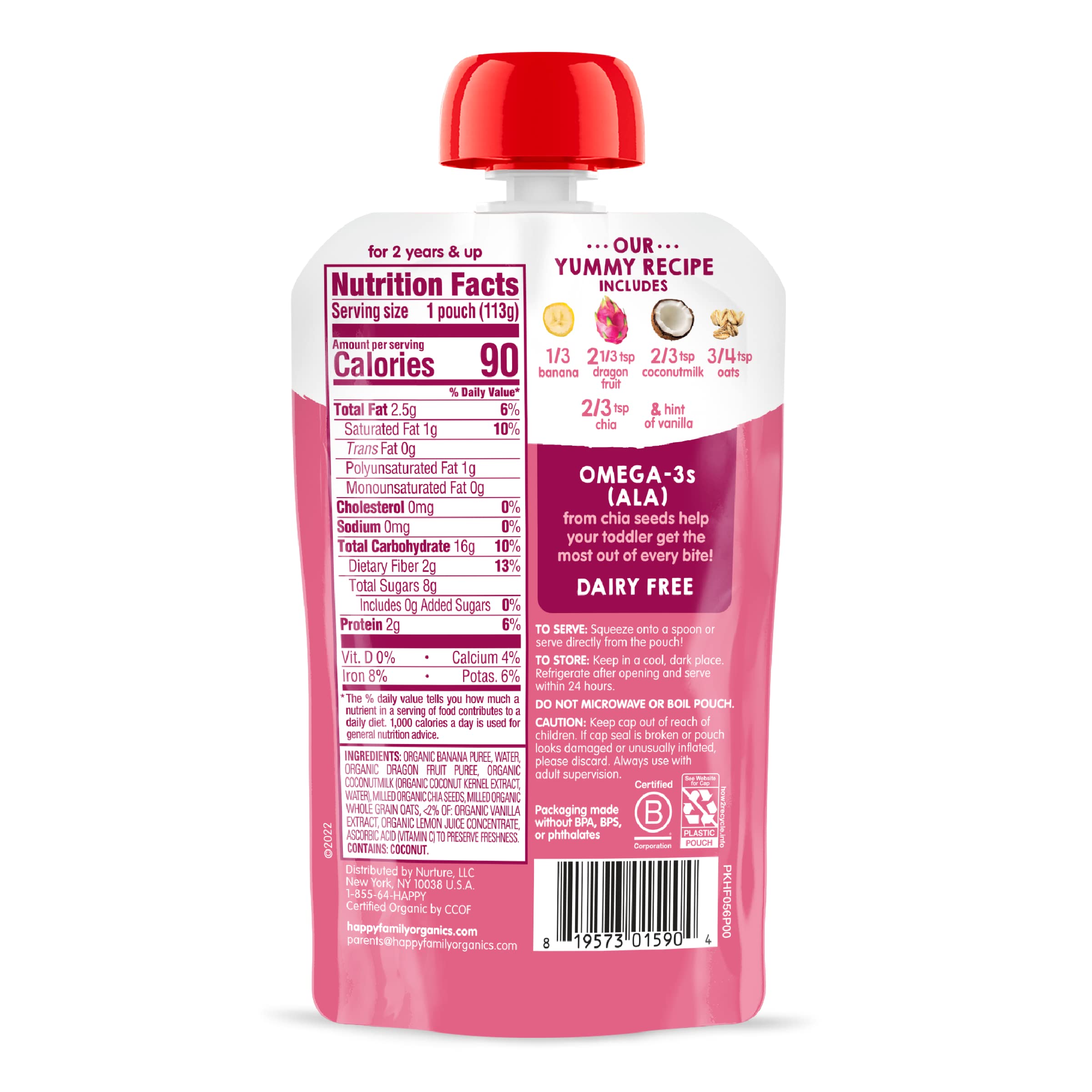 Foto 8 pulgar | Bolsitas De Comida Para Bebés Happytot Stage 4 Super Morning 120 Ml X 16 - Venta Internacional.
