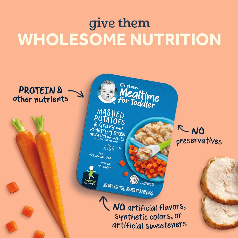 Foto 4 pulgar | Puré De Patatas Con Salsa Gerber Para Niños Pequeños A La Hora De Comer Con Pollo - Venta Internacional.