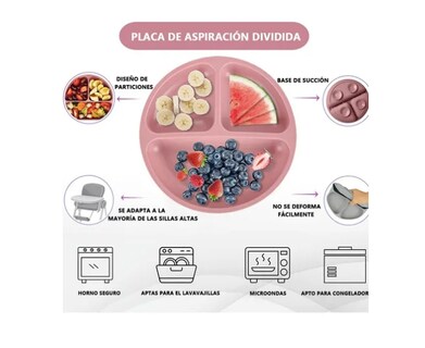 Foto 4 | Juego Xtellar De Alimentación De Silicona Antideslizante Para Bebés