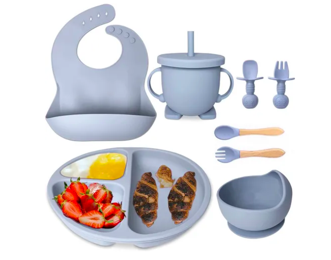 Juego Xtellar De Alimentación De Silicona Antideslizante Para Bebés