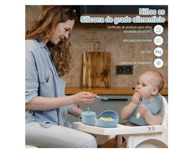 Foto 2 | Juego Xtellar De Alimentación De Silicona Antideslizante Para Bebés