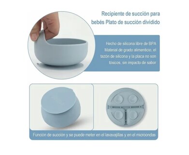 Foto 4 | Juego Xtellar De Alimentación De Silicona Antideslizante Para Bebés