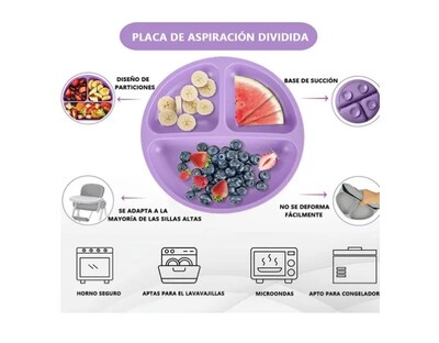 Foto 4 | Juego Xtellar De Alimentación De Silicona Antideslizante Para Bebés