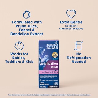 Foto 4 | Botella De 120 Ml Para Aliviar El Estreñimiento Del Bebé Mommy's Bliss - Venta Internacional.