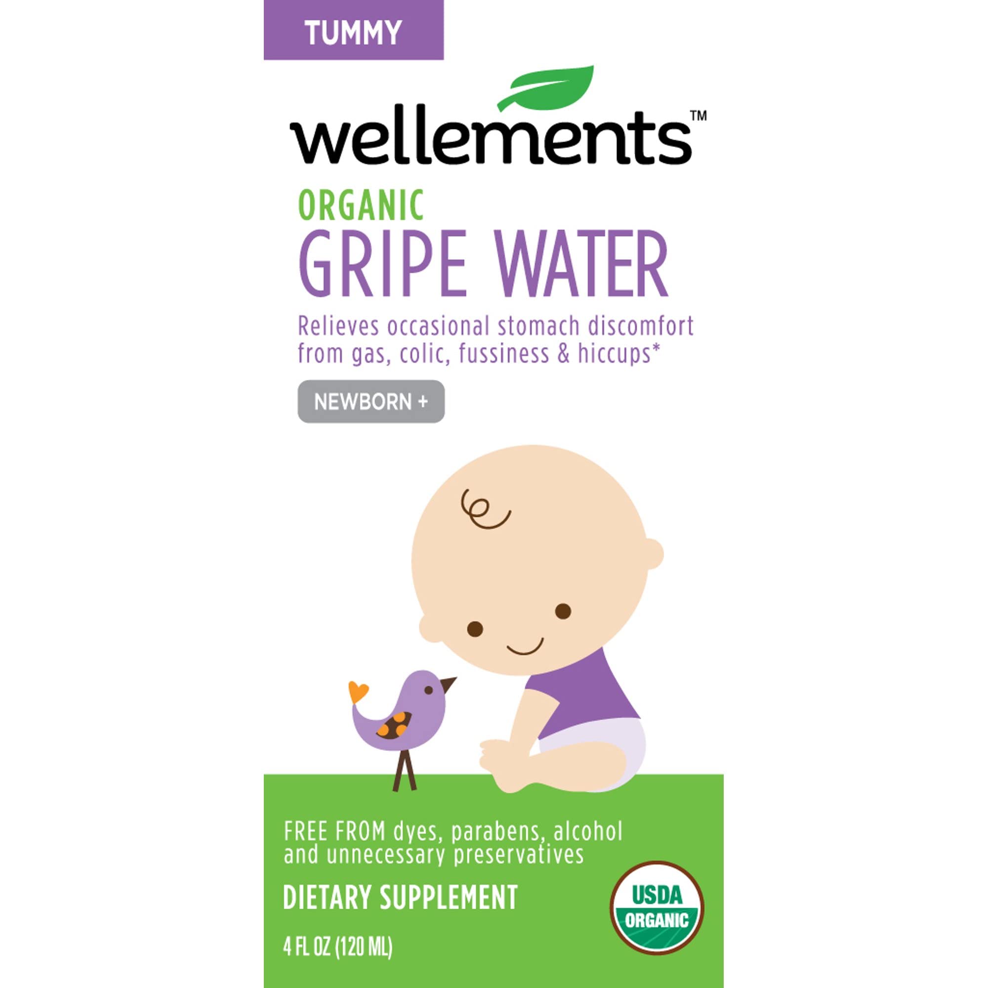 Juego De 3 Botellas Orgánicas Gripe Water Wellements De 120 Ml - Venta Internacional.