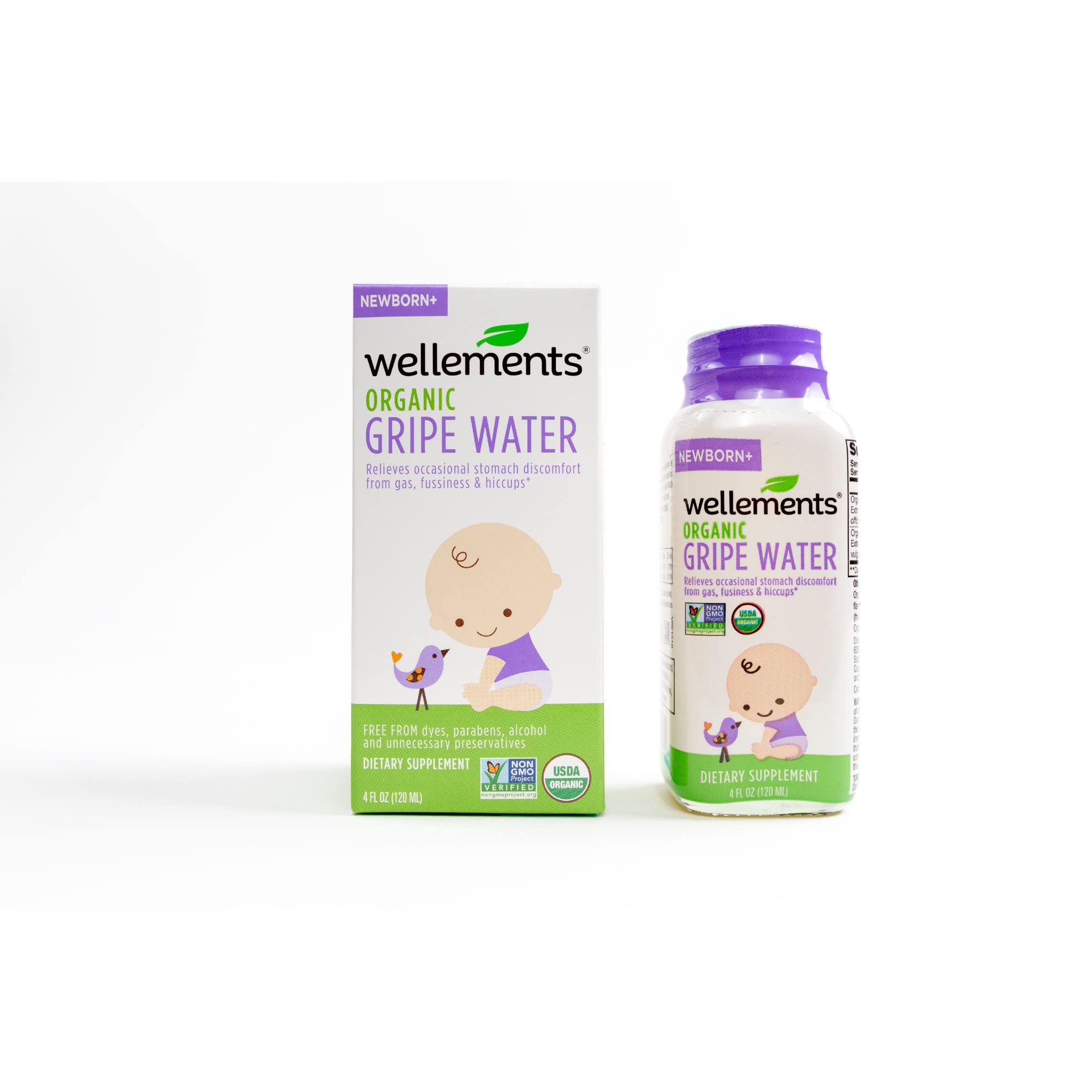 Foto 3 pulgar | Juego De 3 Botellas Orgánicas Gripe Water Wellements De 120 Ml - Venta Internacional.