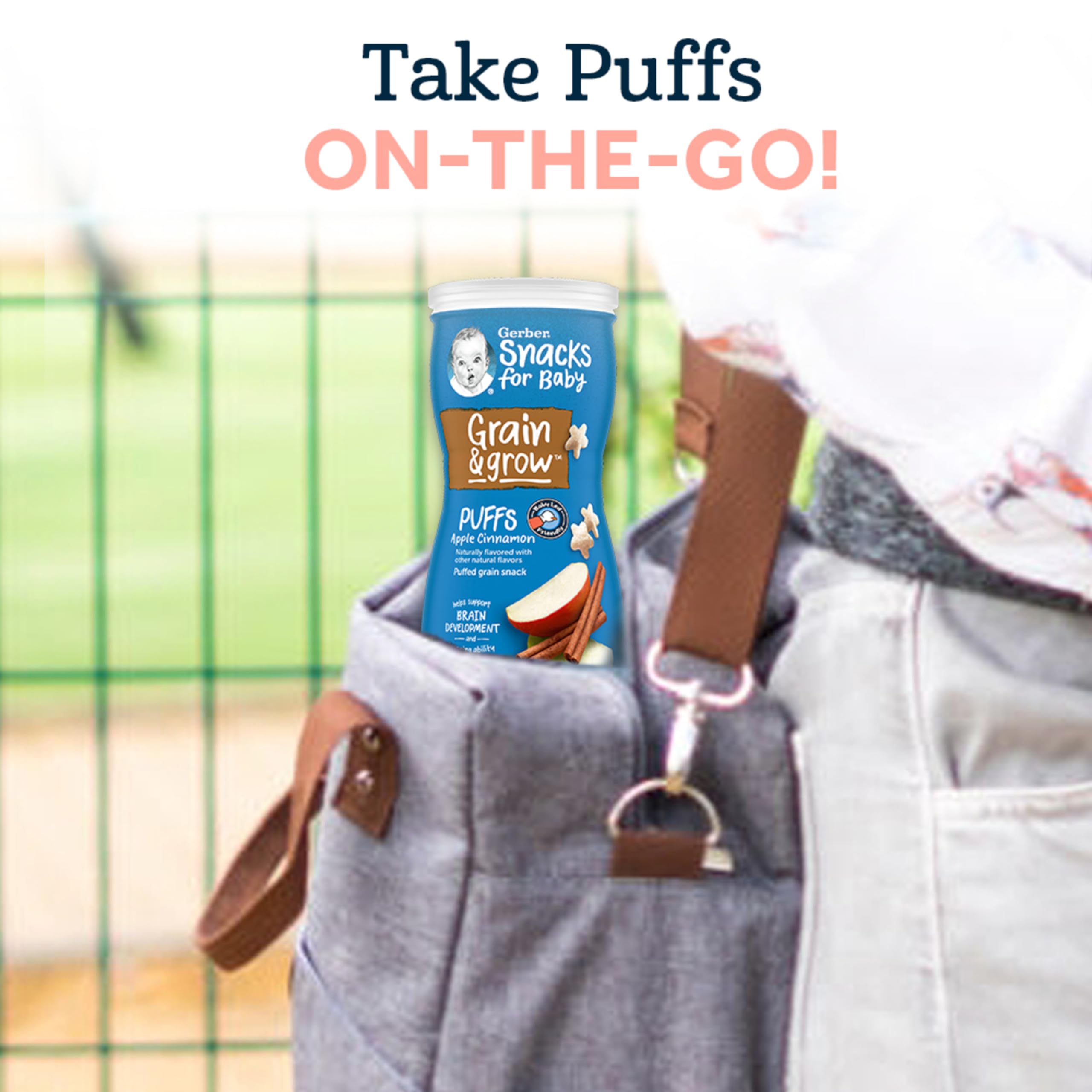 Foto 5 pulgar | Baby Snacks Gerber Puffs  Manzana Y Fresa  44 Ml (paquete De 6) - Venta Internacional.