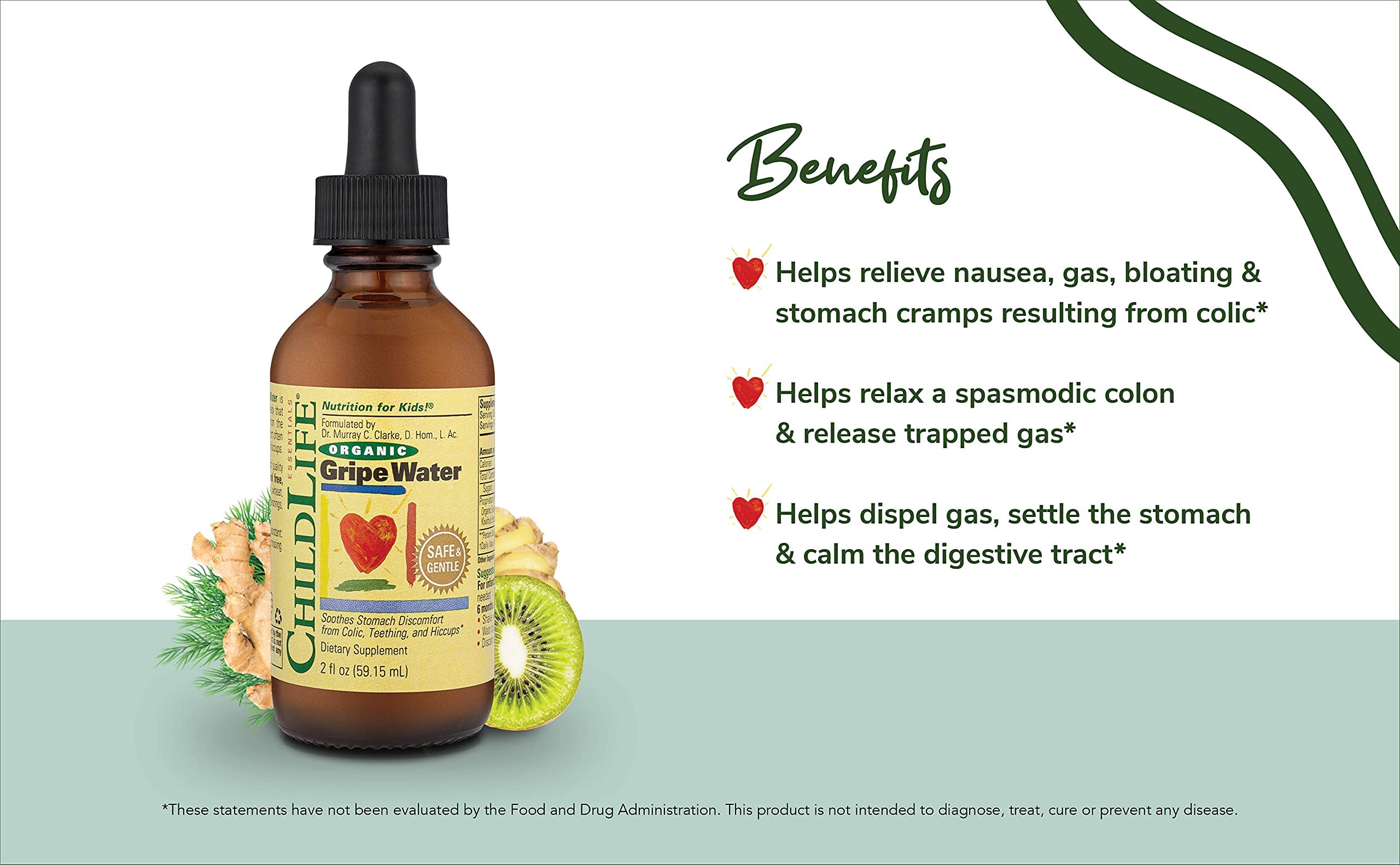 Foto 2 | Gripe Water Childlife Essentials Organic 59.15 ml - Venta Internacional