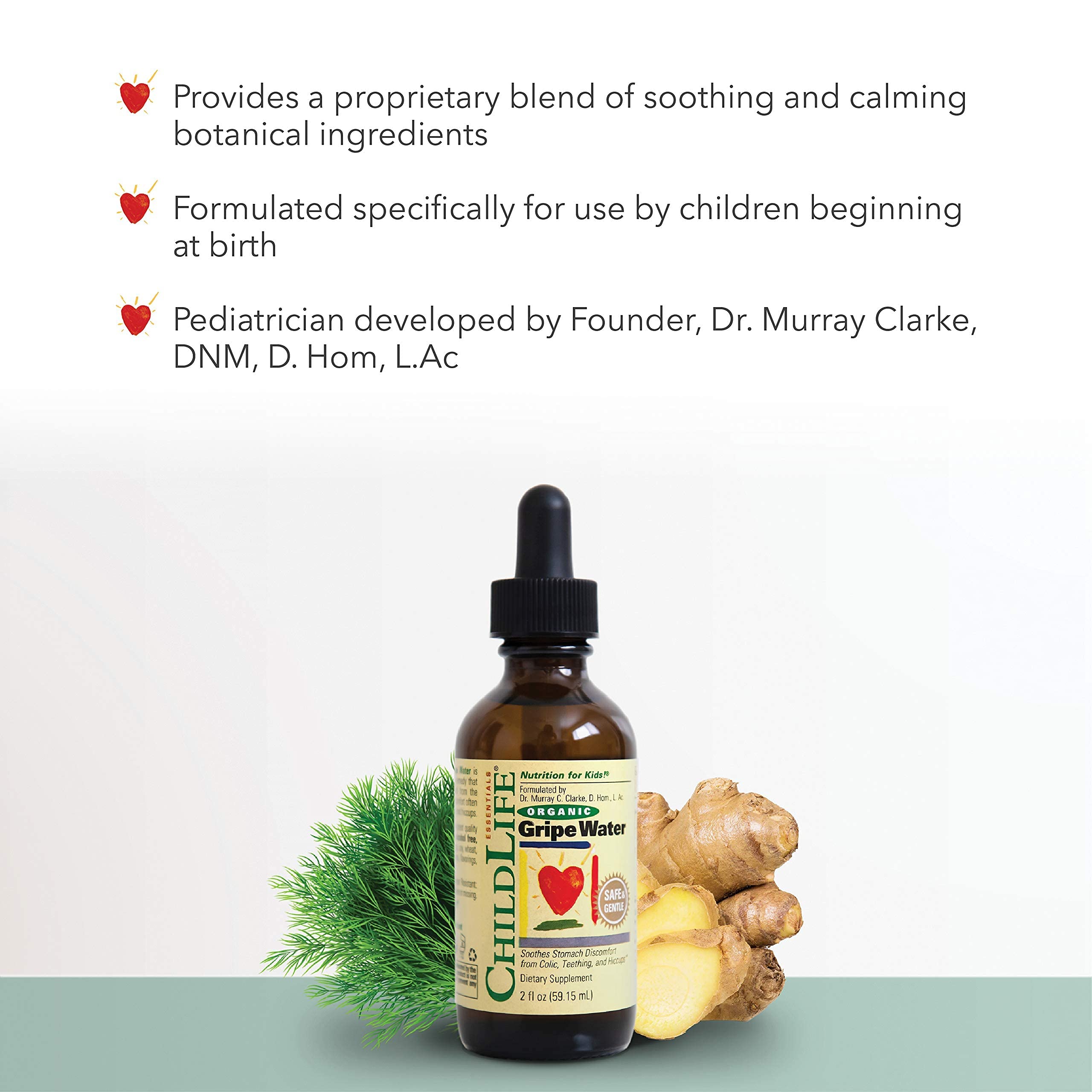 Foto 4 pulgar | Gripe Water Childlife Essentials Organic 59.15 ml - Venta Internacional