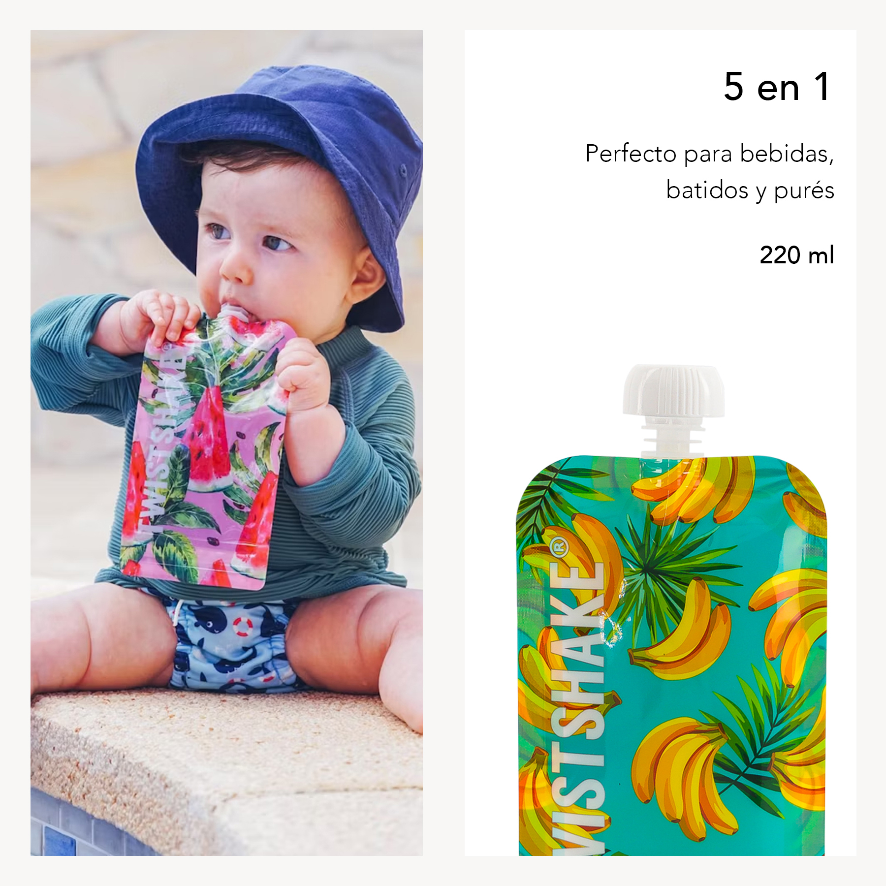 Foto 6 pulgar | Bolsas Squeeze Bags Twistshake 220ml 5pz Frutas