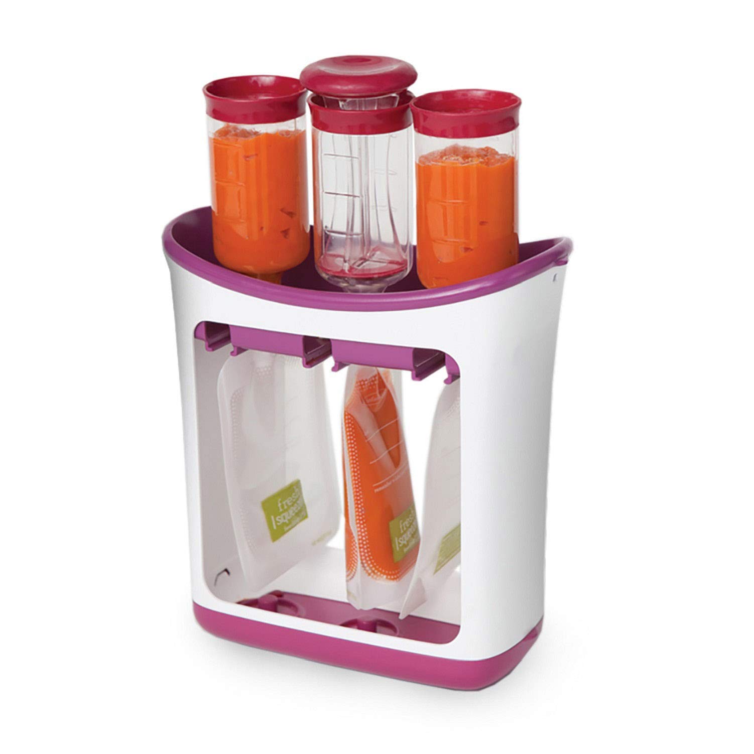Estación De Llenado De Bolsas Infantino Squeeze Station Purple - Venta Internacional.