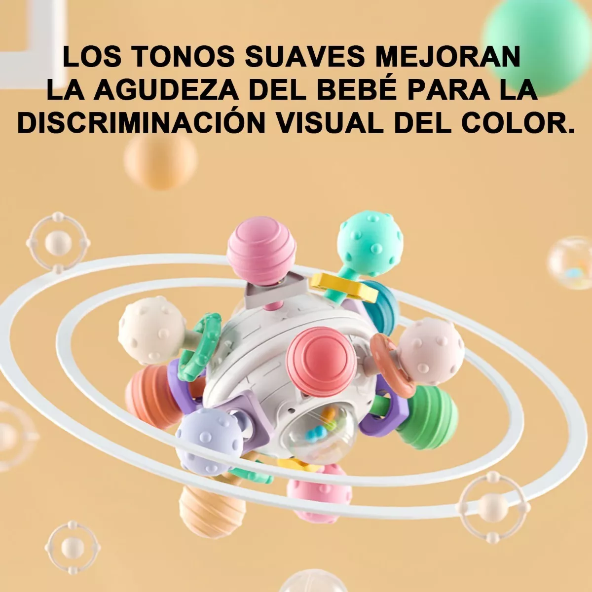 Foto 4 pulgar | Juguete Para La Dentición Del Bebé, Alivia Las Encías Multicolor