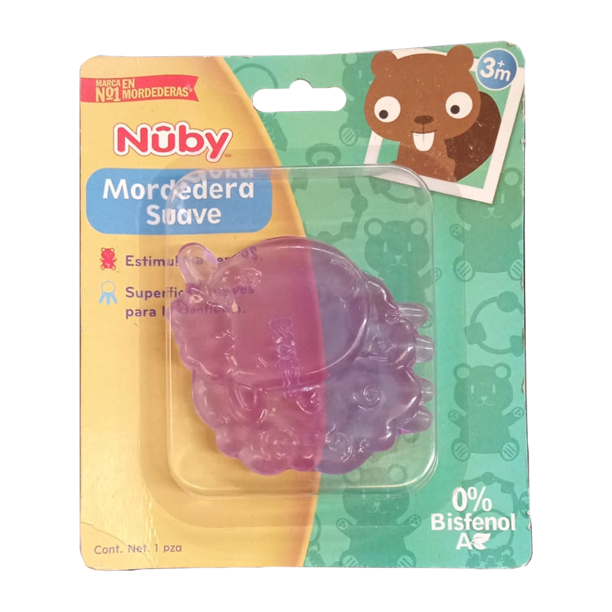 Foto 2 pulgar | Mordedera Suave Nuby Oveja Lila