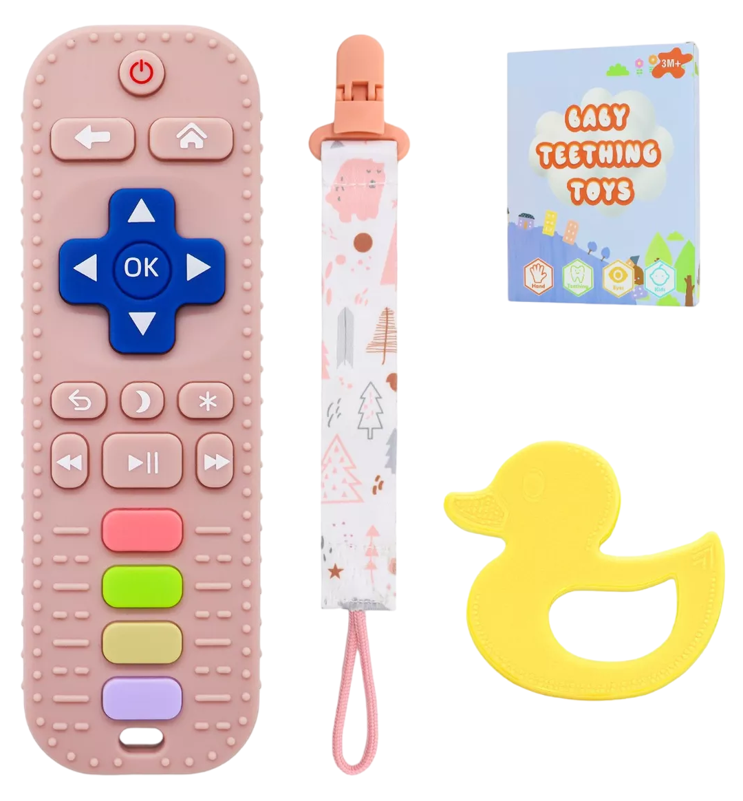 Foto 2 pulgar | Mordedera de Control Remoto Rosa para Bebés